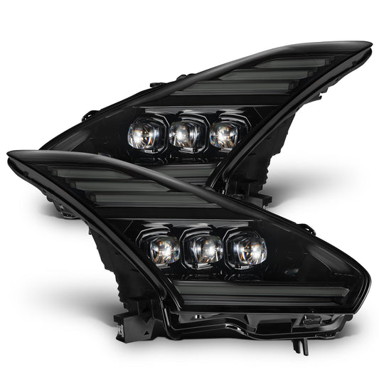09-25 Nissan GT-R NOVA-Series LED Projector Headlights Alpha-Black - view 1