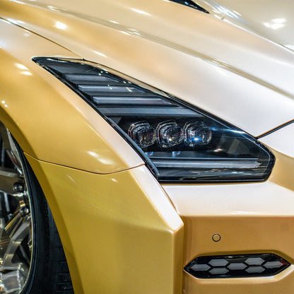 09-25 Nissan GT-R NOVA-Series LED Projector Headlights Black - view 5