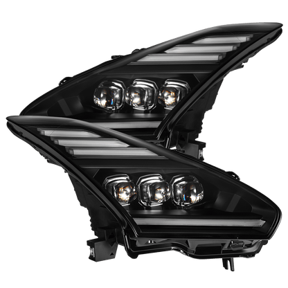 09-25 Nissan GT-R NOVA-Series LED Projector Headlights Black - view 1