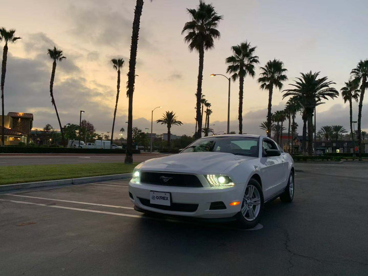 10-12 Ford Mustang LUXX-Series LED Projector Headlights Alpha-Black - view 21
