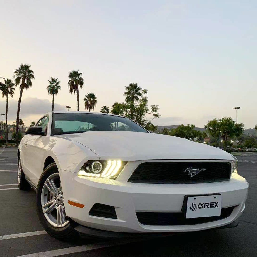 13-14 Ford Mustang LUXX-Series LED Projector Headlights Black - view 18