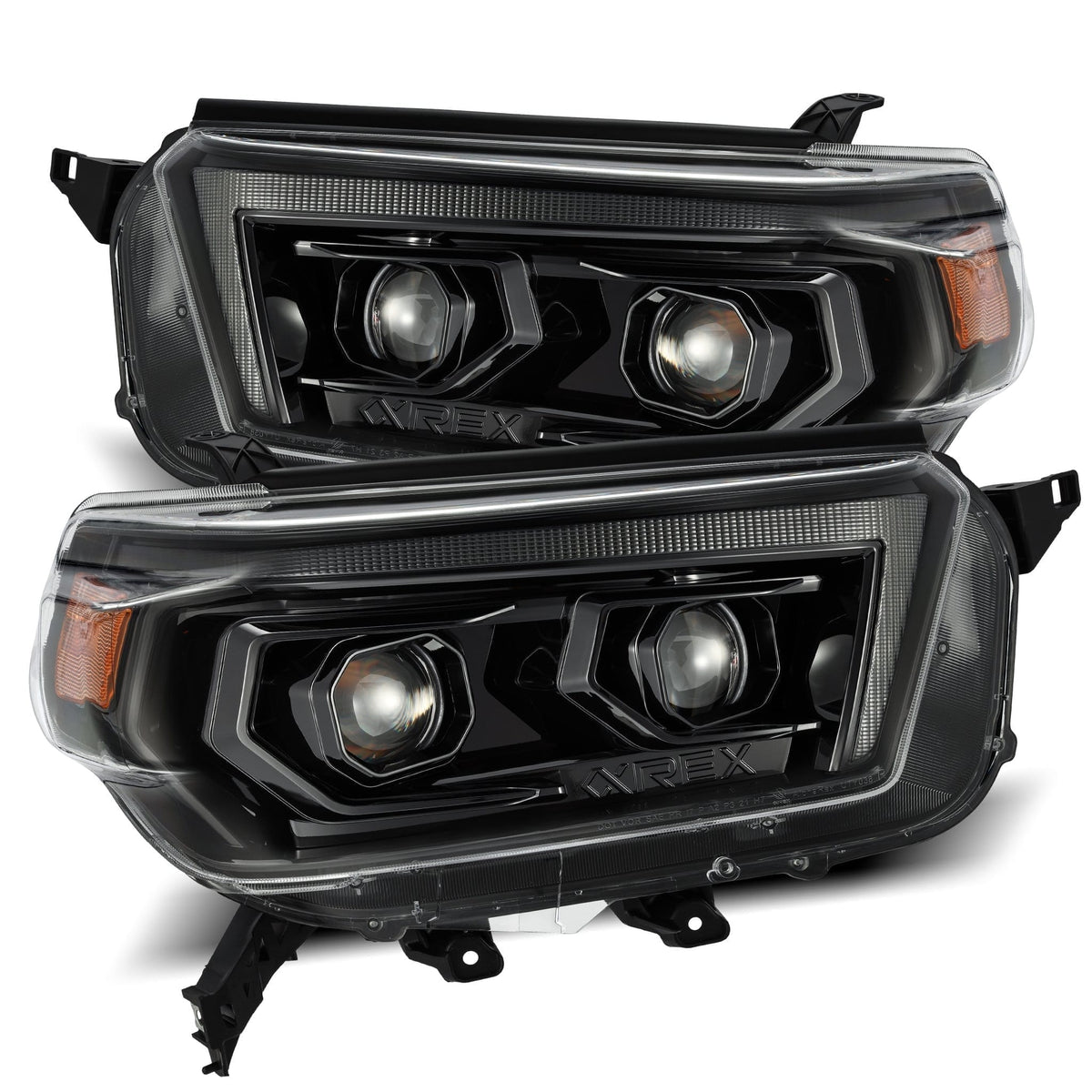 10-13 Toyota 4Runner LUXX-Series Projector Headlights Alpha-Black - view 1