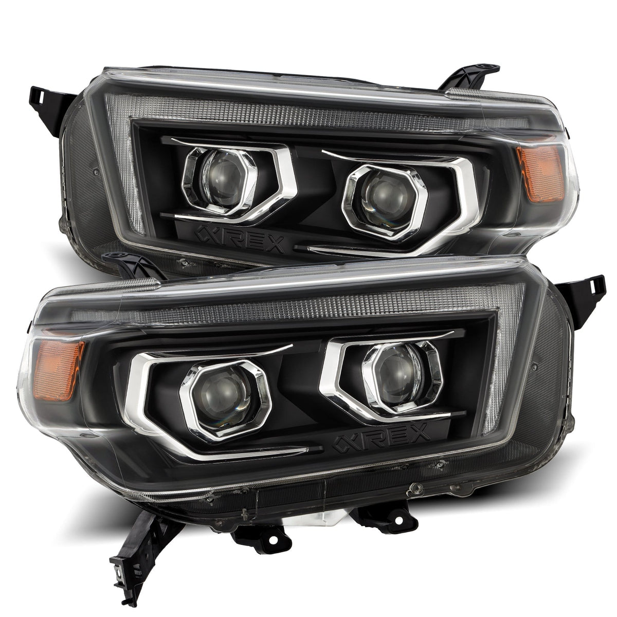 10-13 Toyota 4Runner LUXX-Series Projector Headlights Black - view 1