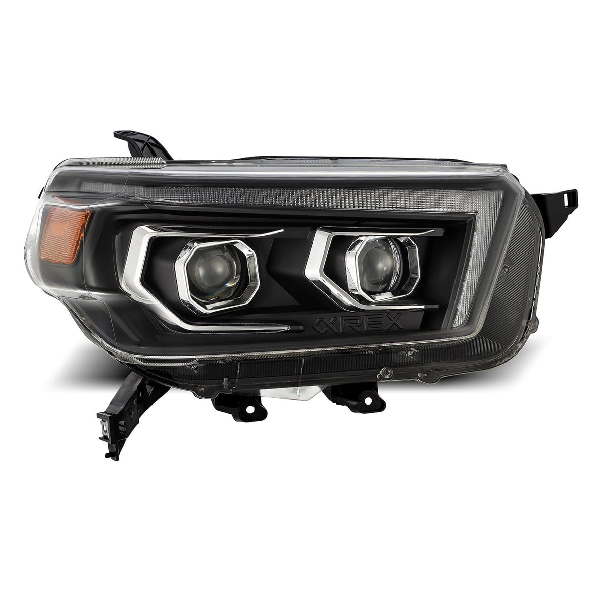 10-13 Toyota 4Runner LUXX-Series Projector Headlights Black - view 2