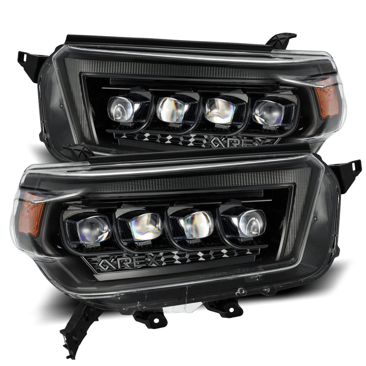 10-13 Toyota 4Runner NOVA-Series LED Projector Headlights Alpha-Black - view 1