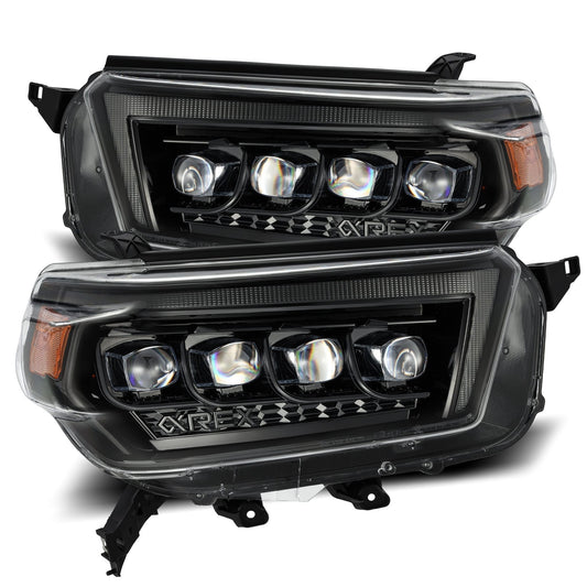 10-13 Toyota 4Runner NOVA-Series LED Projector Headlights Alpha-Black - view 1