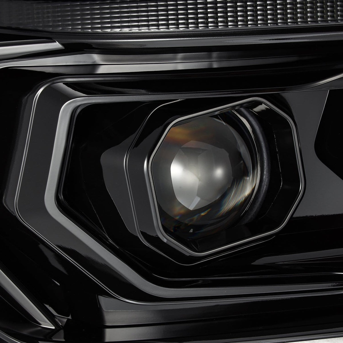 10-13 Toyota 4Runner PRO-Series Halogen Projector Headlights Alpha-Black - view 3