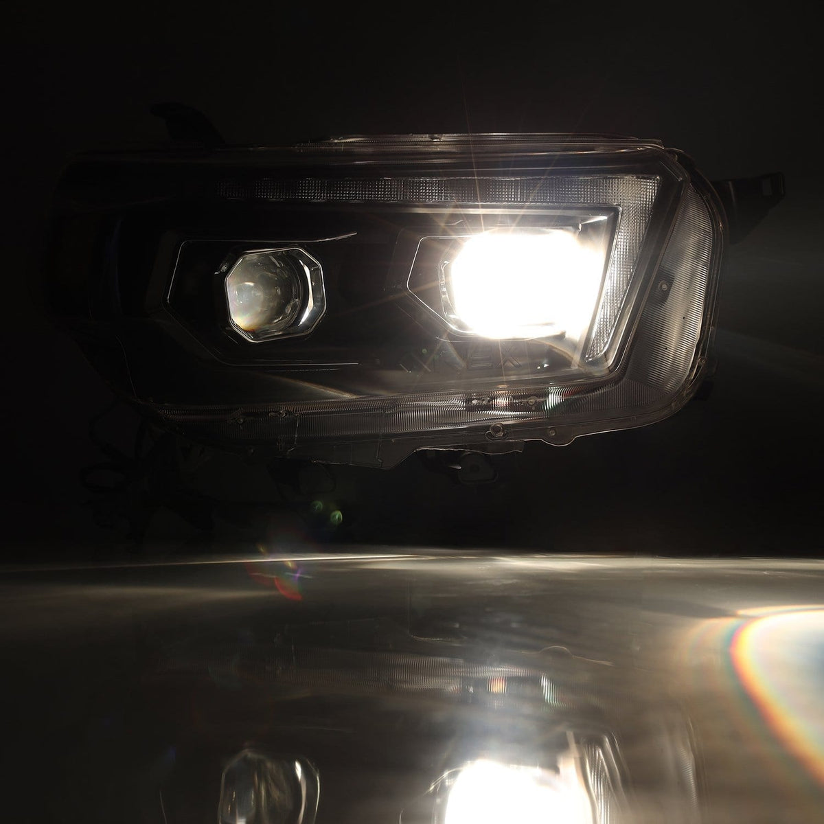 10-13 Toyota 4Runner PRO-Series Halogen Projector Headlights Alpha-Black - view 7