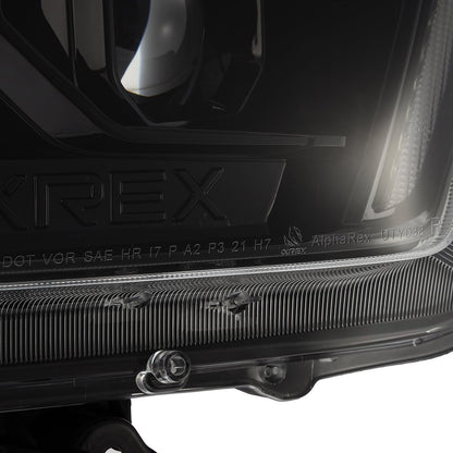 10-13 Toyota 4Runner PRO-Series Halogen Projector Headlights Alpha-Black - view 5