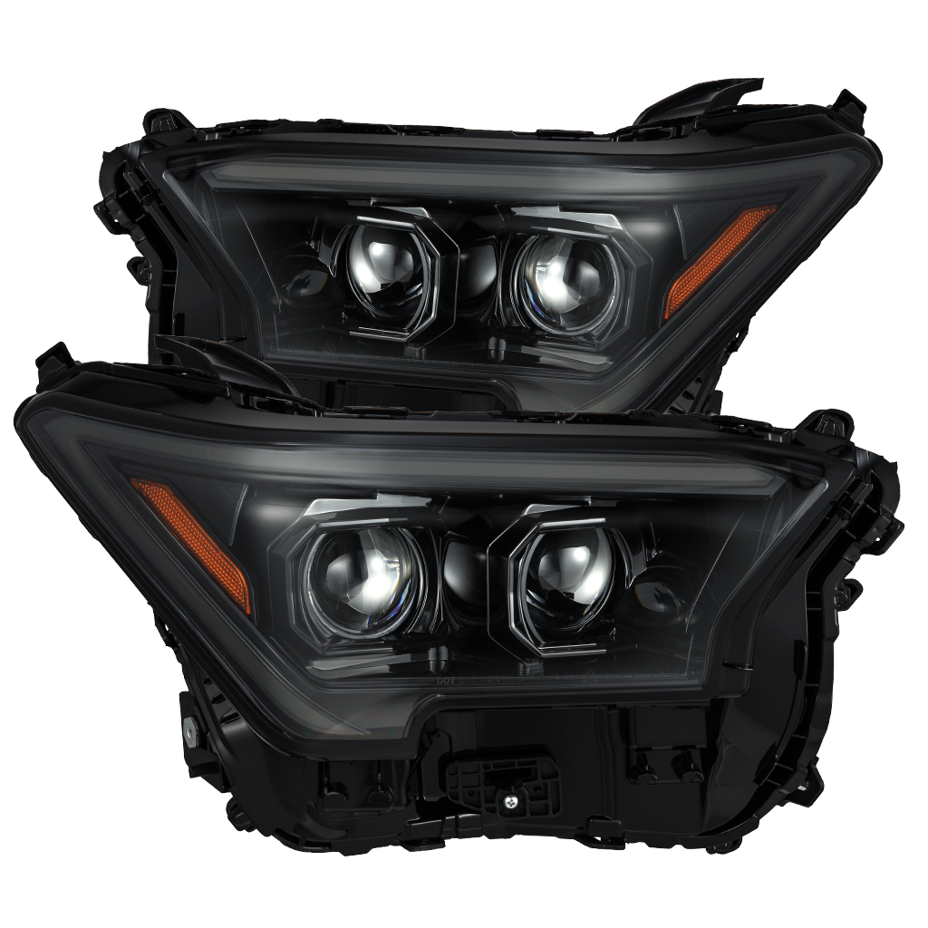 24-26 Toyota Tacoma / 25-26 4Runner LUXX-Series LED Projector Headlights Alpha-Black - view 1