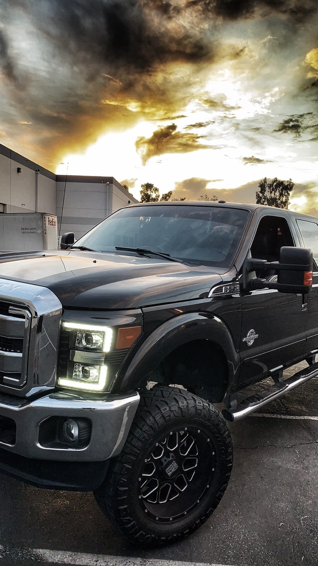 11-16 Ford Super Duty LUXX-Series LED Projector Headlights Alpha-Black - view 11