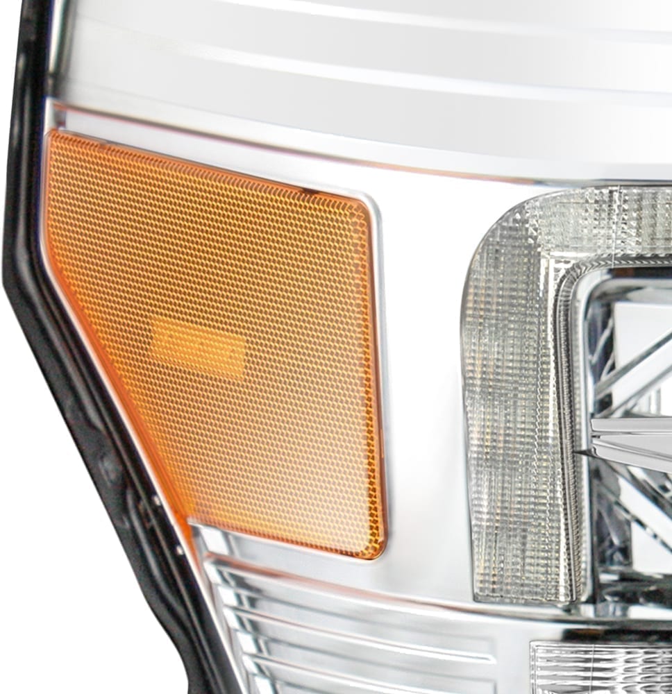 11-16 Ford Super Duty LUXX-Series LED Projector Headlights Chrome - view 4