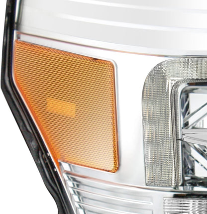 11-16 Ford Super Duty LUXX-Series LED Projector Headlights Chrome - view 4
