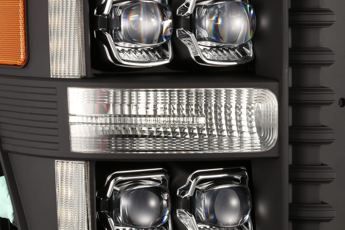 11-16 Ford Super Duty NOVA-Series LED Projector Headlights Black - view 2