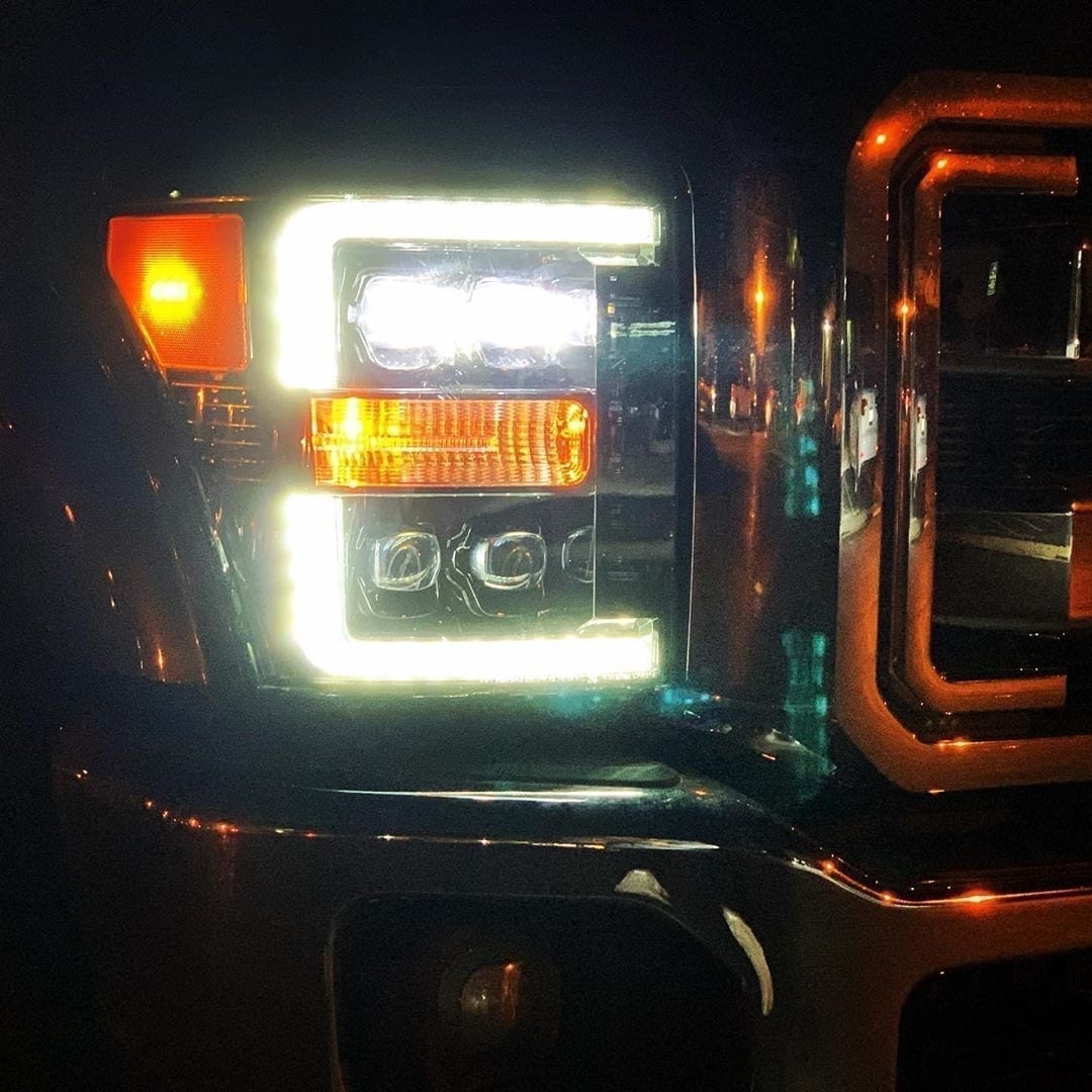 11-16 Ford Super Duty NOVA-Series LED Projector Headlights Black - view 11