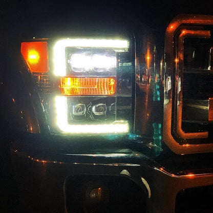 11-16 Ford Super Duty NOVA-Series LED Projector Headlights Black - view 11