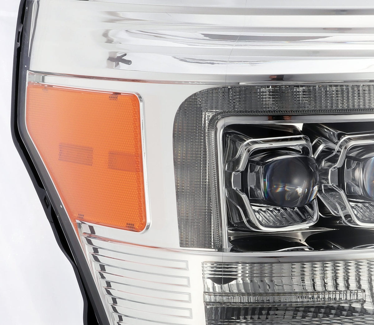 11-16 Ford Super Duty NOVA-Series LED Projector Headlights Chrome - view 3