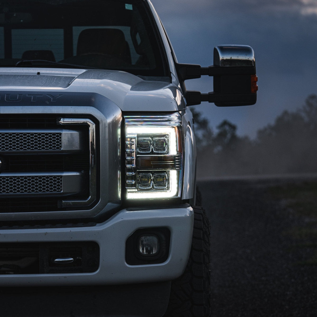 11-16 Ford Super Duty NOVA-Series LED Projector Headlights Chrome - view 14