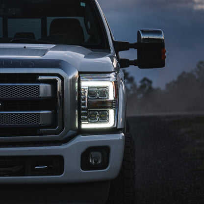 11-16 Ford Super Duty NOVA-Series LED Projector Headlights Chrome - view 14