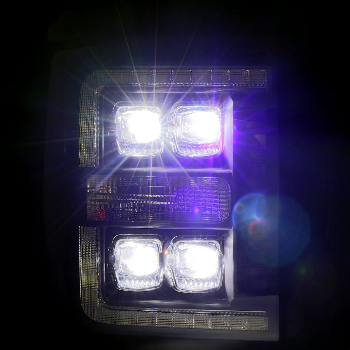 11-16 Ford Super Duty NOVA-Series LED Projector Headlights Chrome - view 7