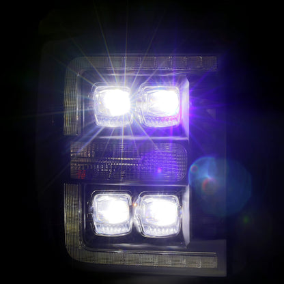 11-16 Ford Super Duty NOVA-Series LED Projector Headlights Chrome - view 7