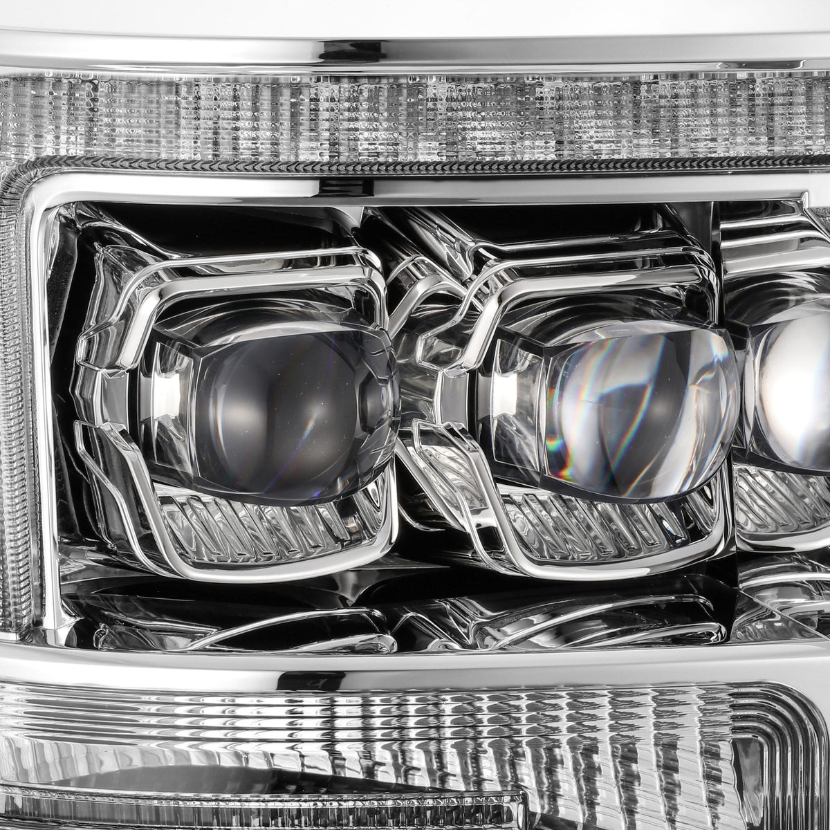 11-16 Ford Super Duty NOVA-Series LED Projector Headlights Chrome - view 2