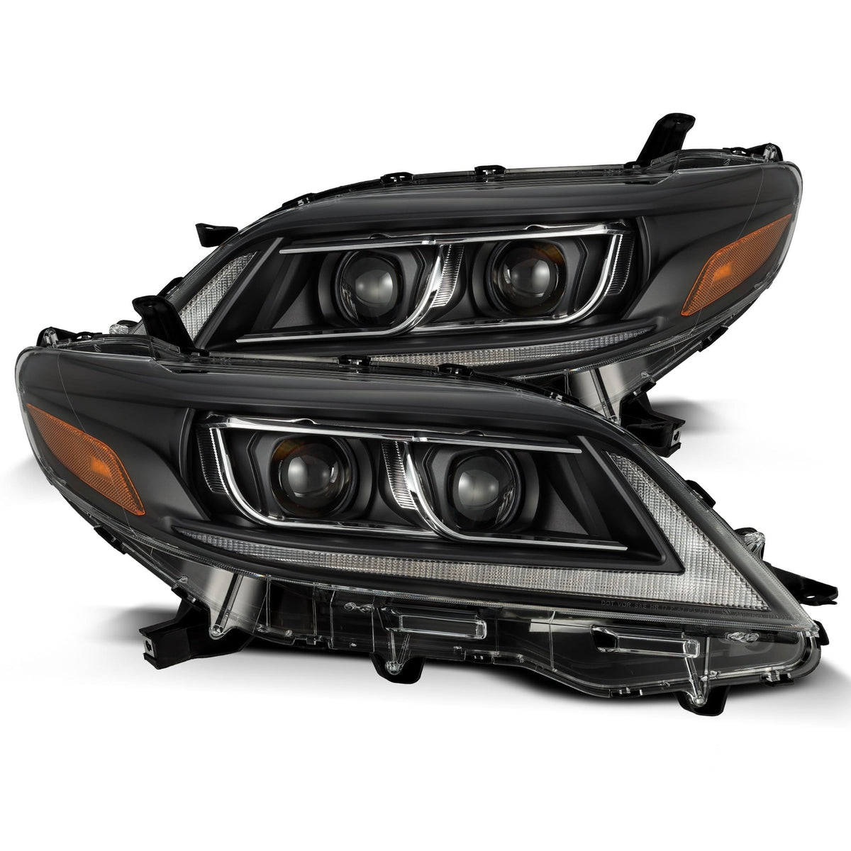 11-20 Toyota Sienna LUXX-Series Projector Headlights Black - view 1