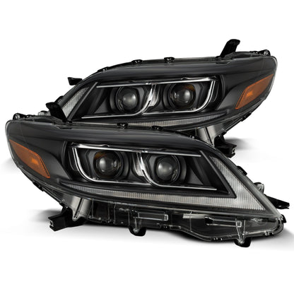 11-20 Toyota Sienna LUXX-Series Projector Headlights Black - view 1