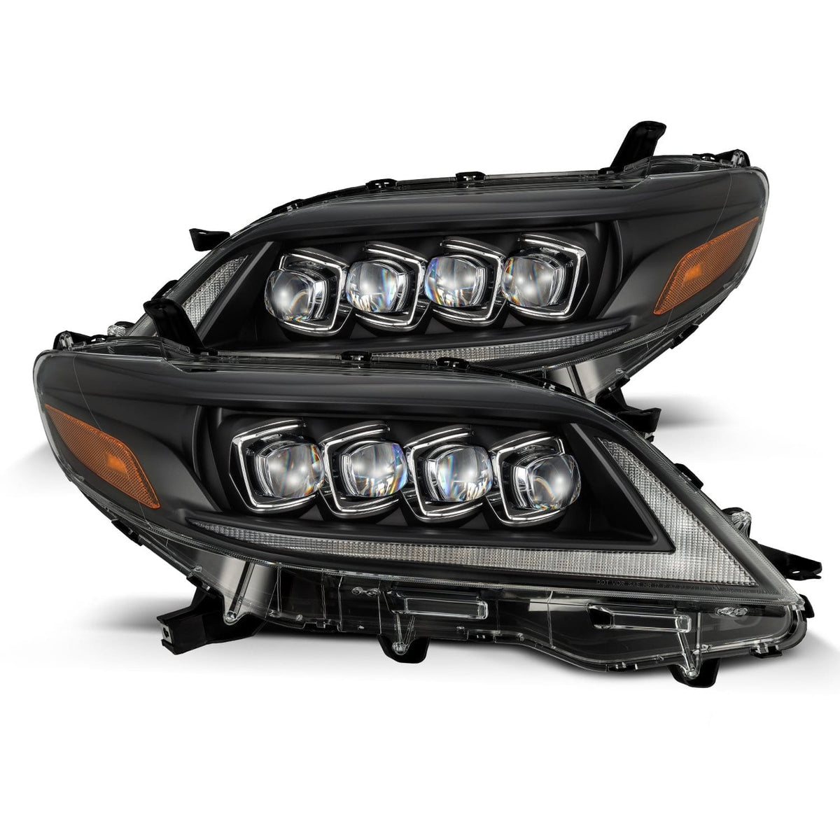 11-20 Toyota Sienna NOVA-Series LED Projector Headlights Black - view 1