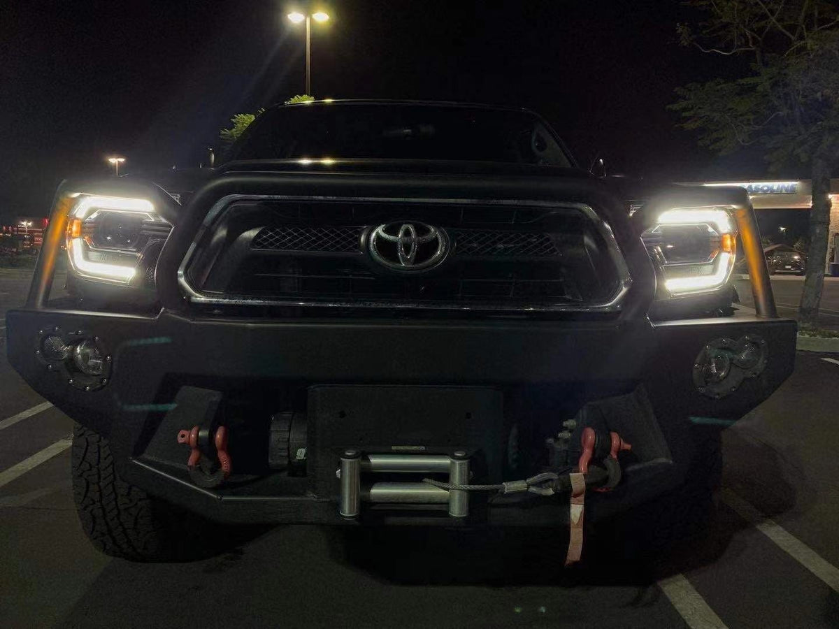 12-15 Toyota Tacoma LUXX-Series LED Projector Headlights Alpha-Black - view 11