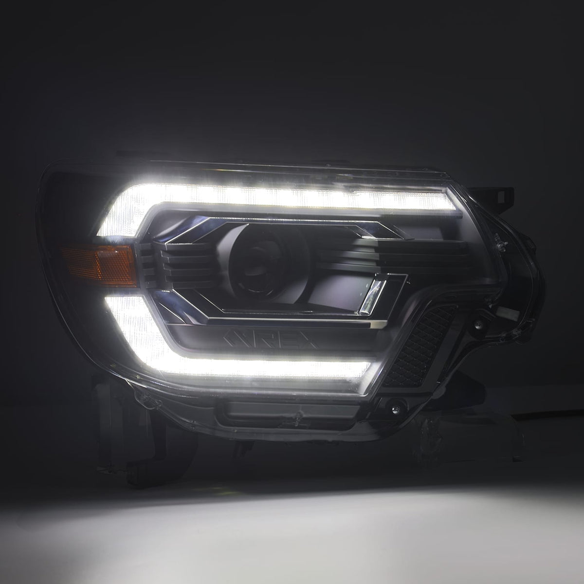 12-15 Toyota Tacoma LUXX-Series LED Projector Headlights Black - view 4