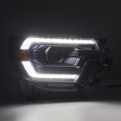 12-15 Toyota Tacoma LUXX-Series LED Projector Headlights Black - view 4