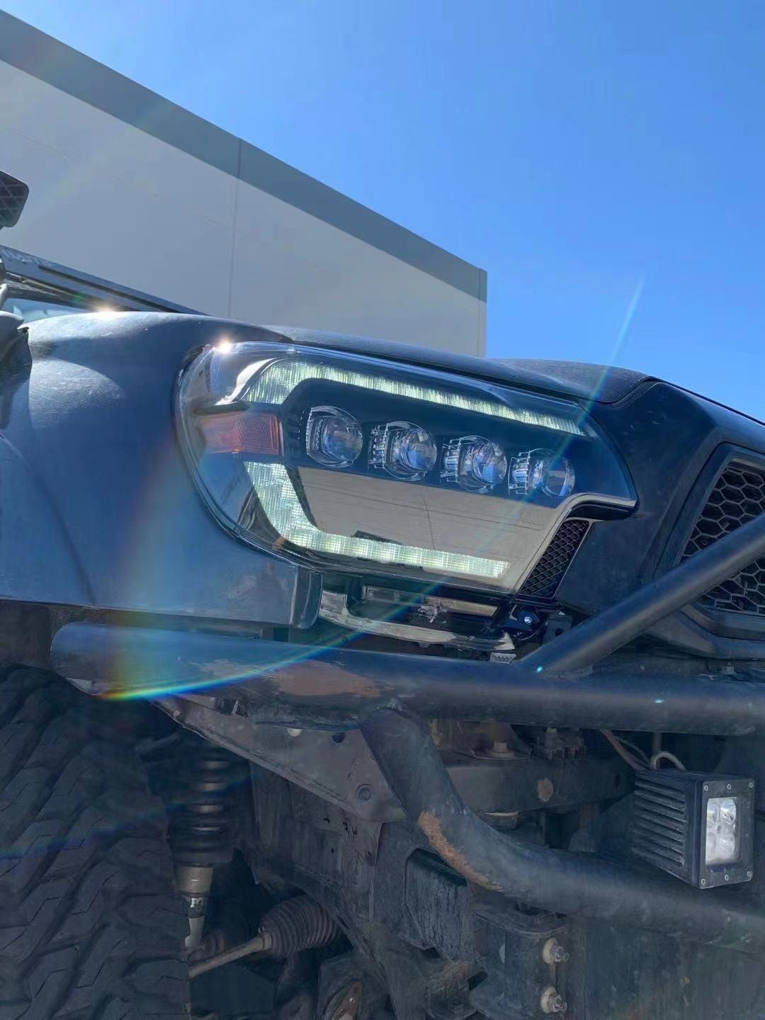 12-15 Toyota Tacoma NOVA-Series LED Projector Headlights Alpha-Black - view 11