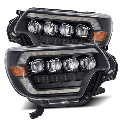 12-15 Toyota Tacoma NOVA-Series LED Projector Headlights Black - view 1