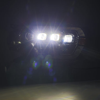 12-15 Toyota Tacoma NOVA-Series LED Projector Headlights Black - view 6