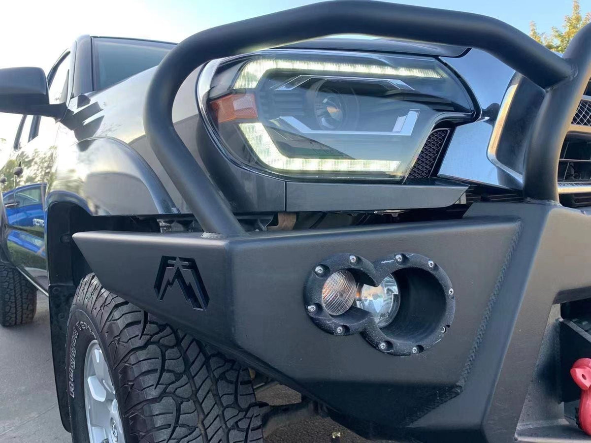 12-15 Toyota Tacoma PRO-Series Halogen Projector Headlights Alpha-Black - view 9