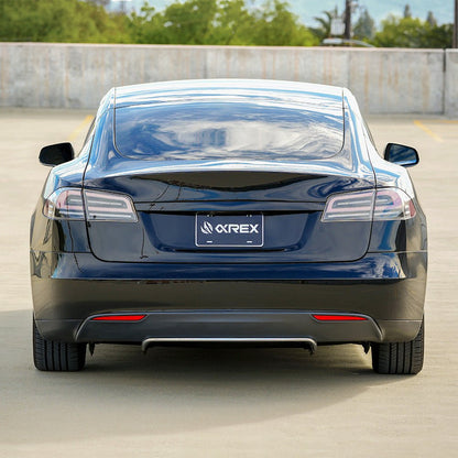 12-21 Tesla Model S LUXX-Series LED Tail Lights Black Smoke (With Black Trunk Center Piece Replacement) - view 18