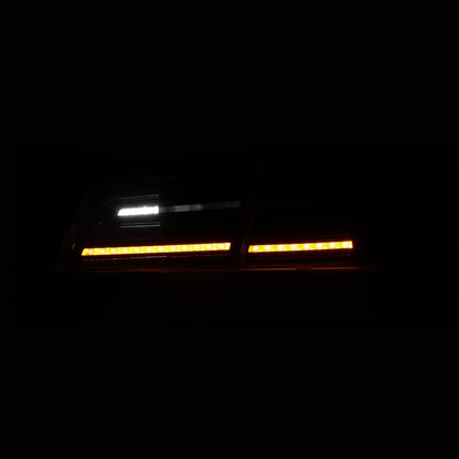 12-21 Tesla Model S LUXX-Series LED Tail Lights Black-Red (With Black Trunk Center Piece Replacement) - view 8