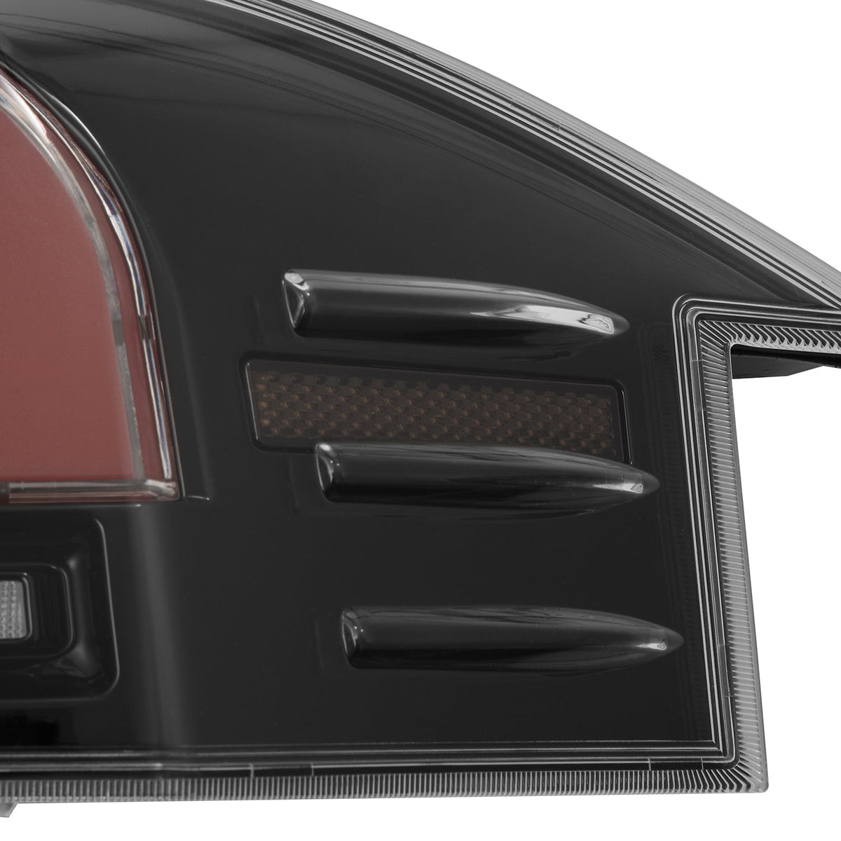 12-21 Tesla Model S LUXX-Series LED Tail Lights Black-Red (With Black Trunk Center Piece Replacement) - view 10
