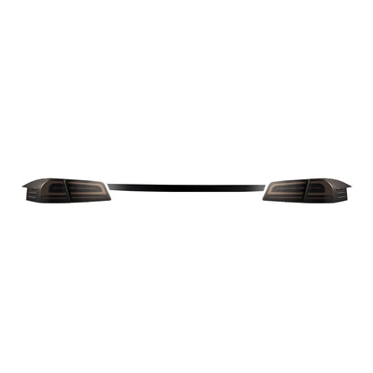 12-21 Tesla Model S LUXX-Series LED Tail Lights Black Smoke (With Black Trunk Center Piece Replacement) - view 2