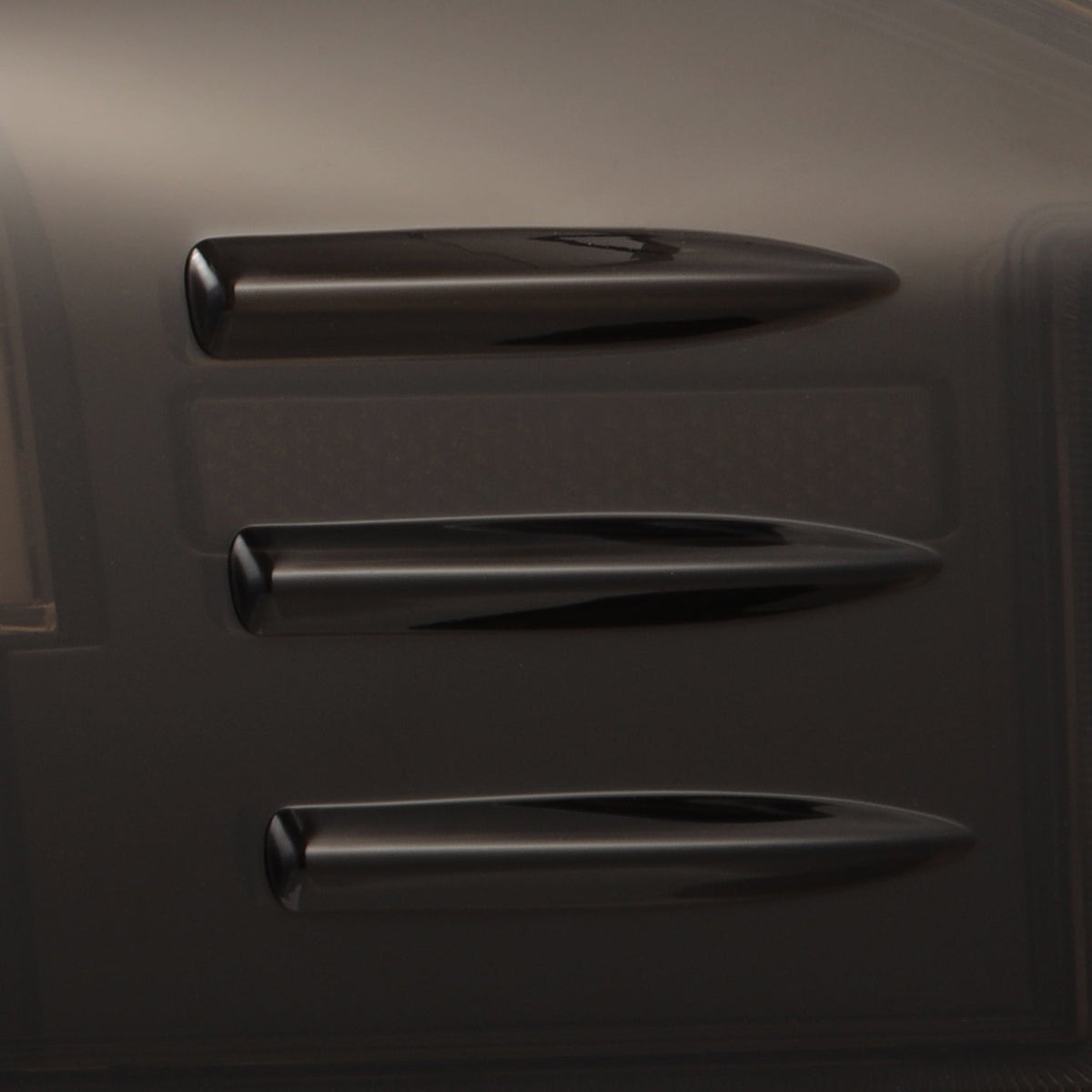 12-21 Tesla Model S LUXX-Series LED Tail Lights Black Smoke (With Black Trunk Center Piece Replacement) - view 12