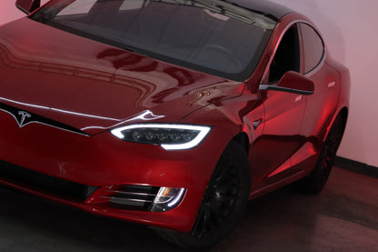 12-21 Tesla Model S NOVA-Series LED Projector Headlights Alpha-Black - view 4