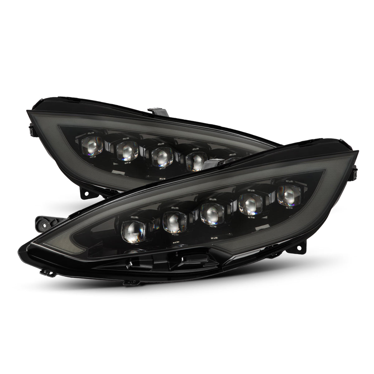 12-21 Tesla Model S NOVA-Series LED Projector Headlights Alpha-Black - view 1