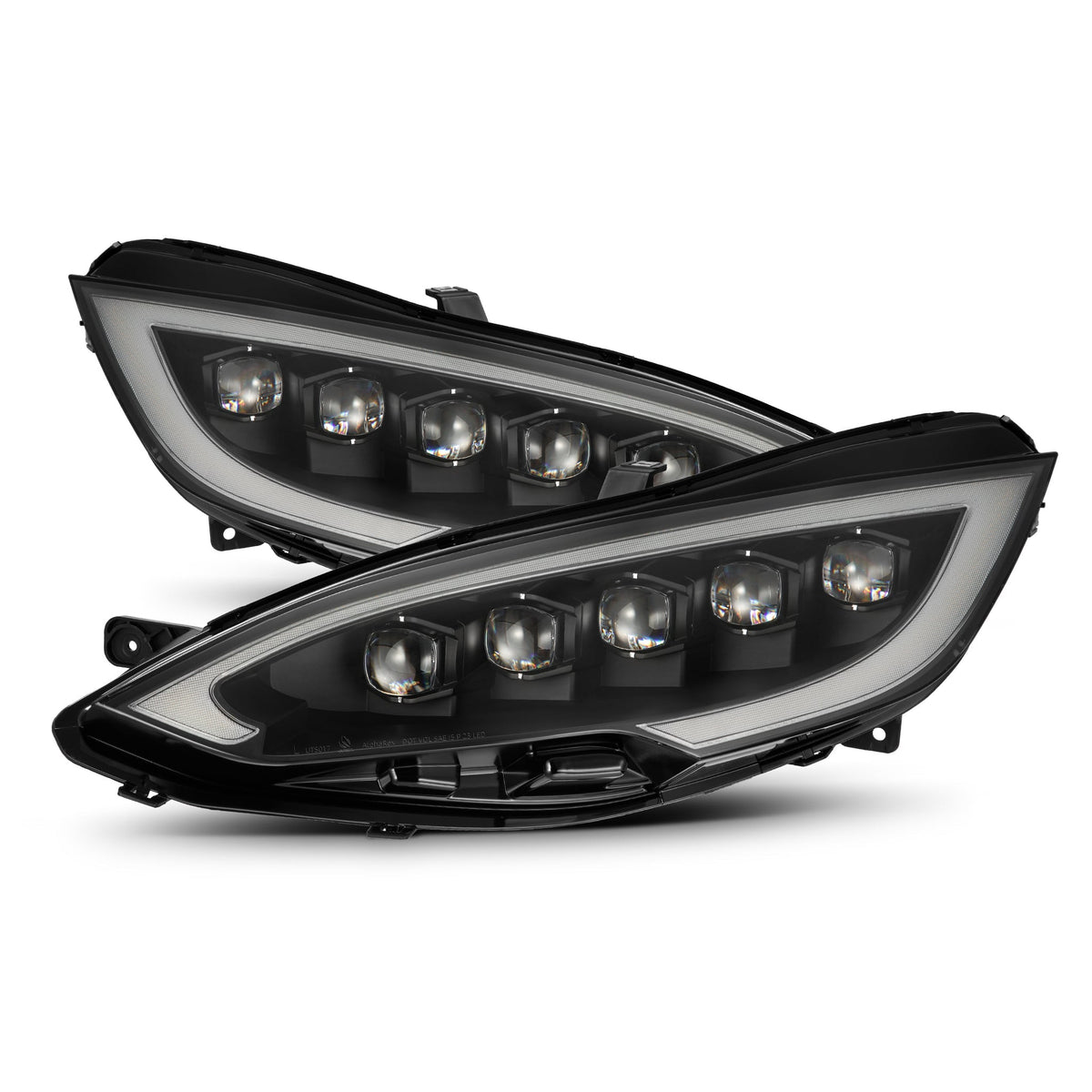 12-21 Tesla Model S NOVA-Series LED Projector Headlights Black - view 1