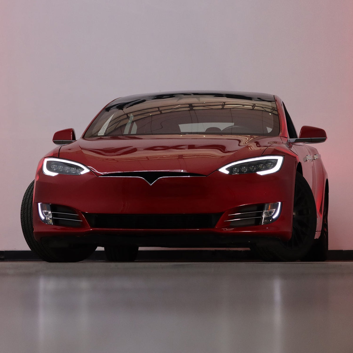 12-21 Tesla Model S NOVA-Series LED Projector Headlights Black - view 5