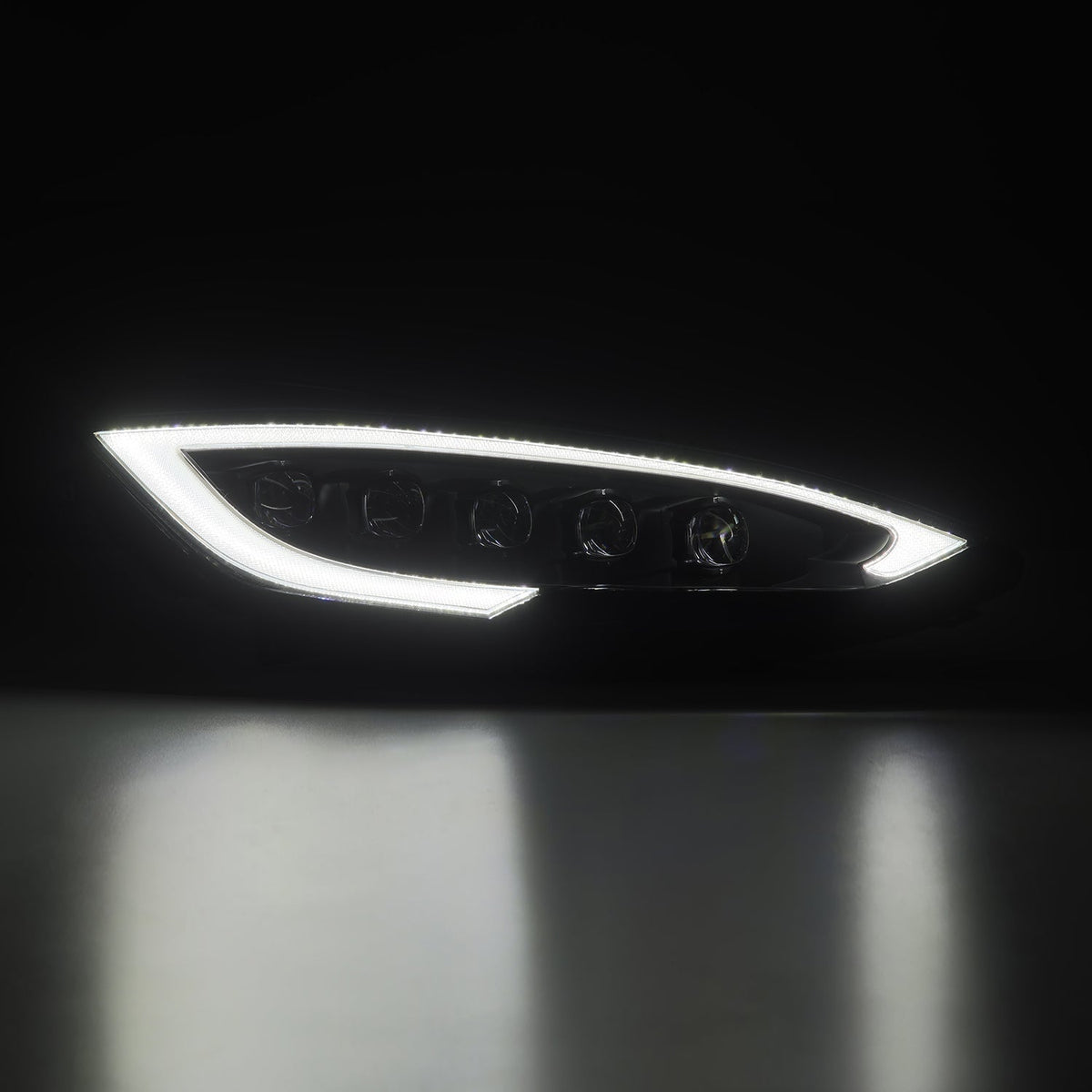 12-21 Tesla Model S NOVA-Series LED Projector Headlights Black - view 7