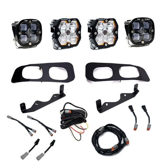 BAJA DESIGNS Squadron 2.0 Pro/Squadron SAE Dual Fog Pocket Light Kit - Ford 2023-2026 F-250/350 Super Duty