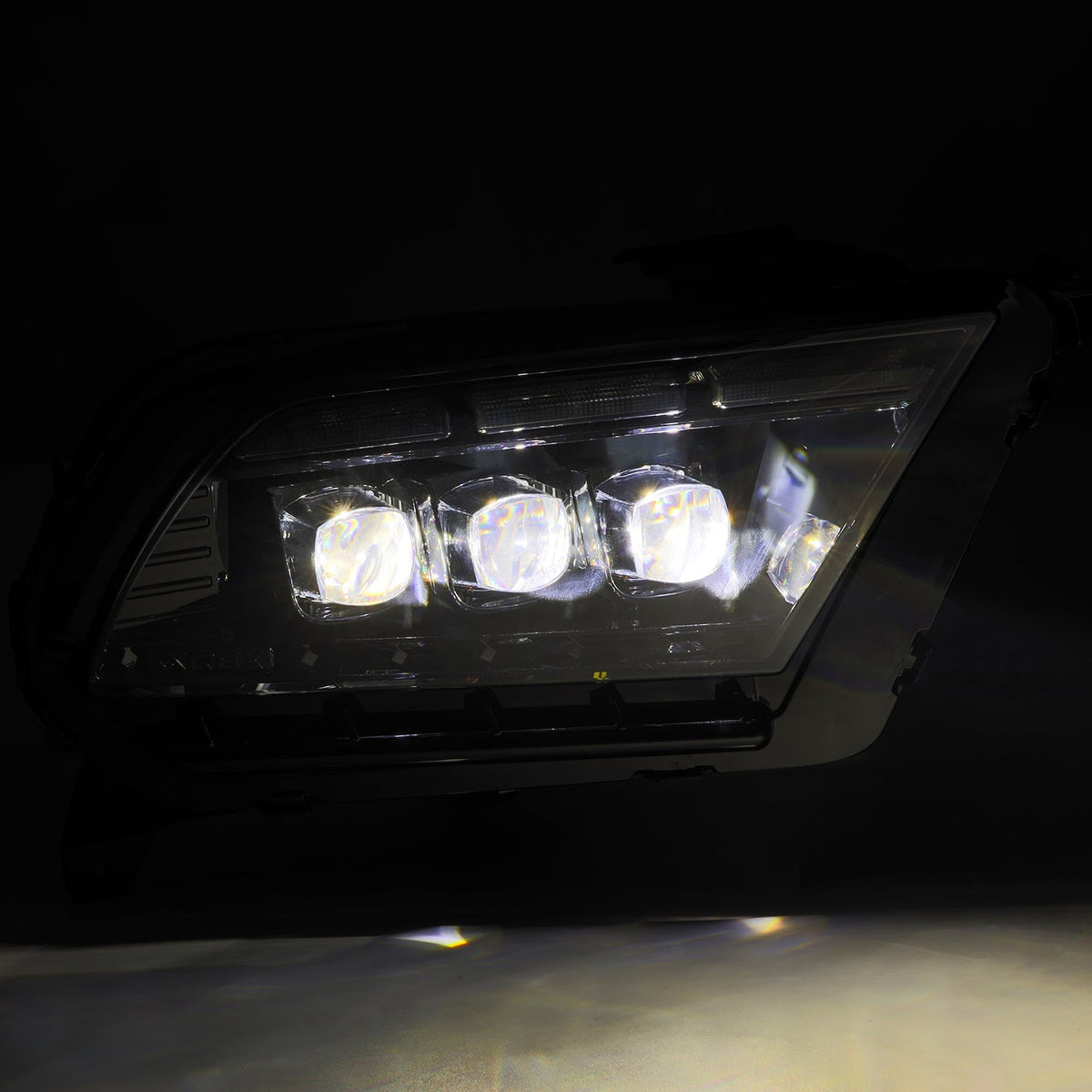 13-14 Ford Mustang MK II NOVA-Series LED Projector Headlights Black - view 9