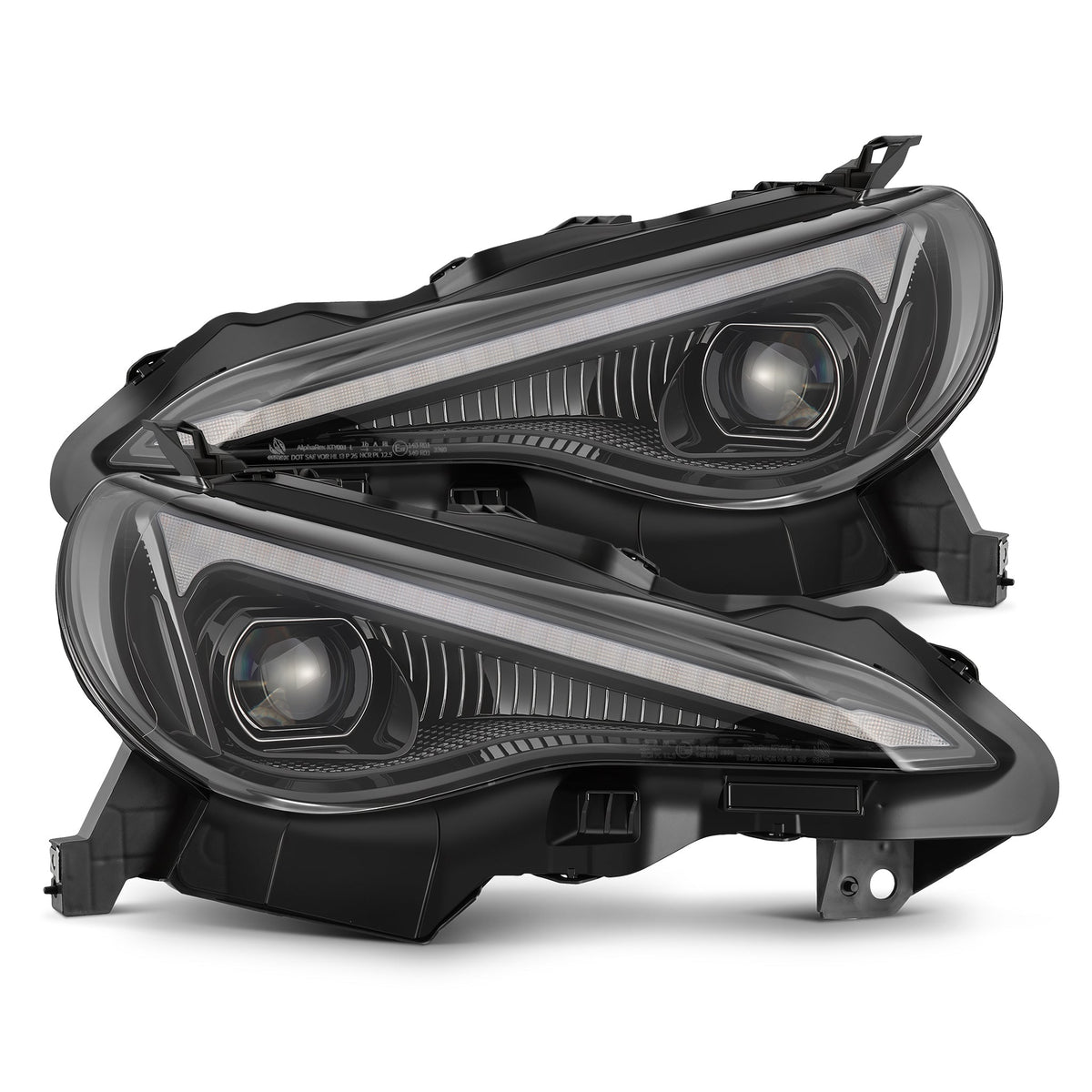 13-16 Scion FR-S / 17-20 Toyota 86 / 13-20 Subaru BRZ LUXX-Series LED Projector Headlights Alpha-Black - view 1