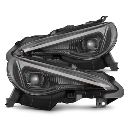 13-16 Scion FR-S / 17-20 Toyota 86 / 13-20 Subaru BRZ LUXX-Series LED Projector Headlights Alpha-Black - view 1